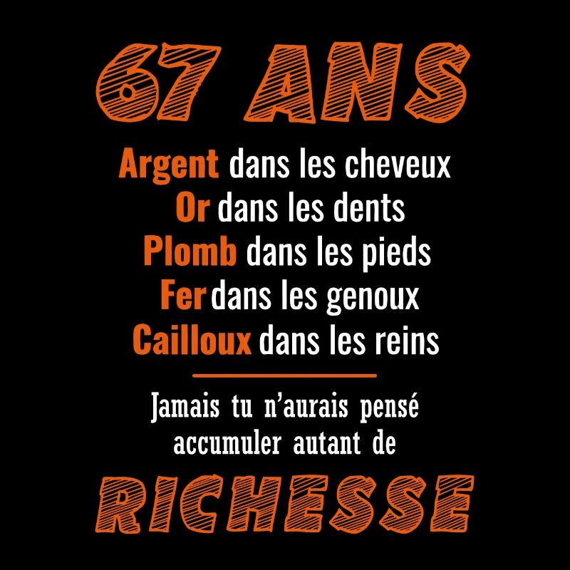 67 Ans Anniversaire Drôle Idée Cadeau