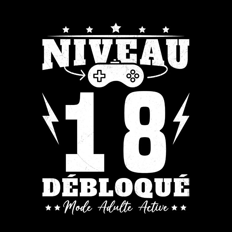 Niveau 18 Débloqué Anniversaire 18 Ans