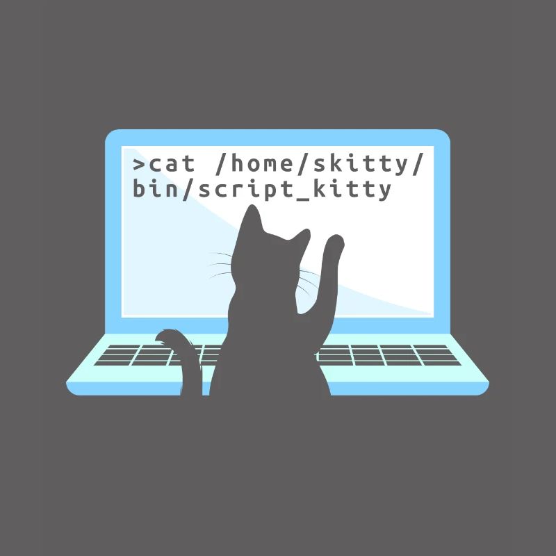 Katze als Programmierer Coder Katzenbesitzer