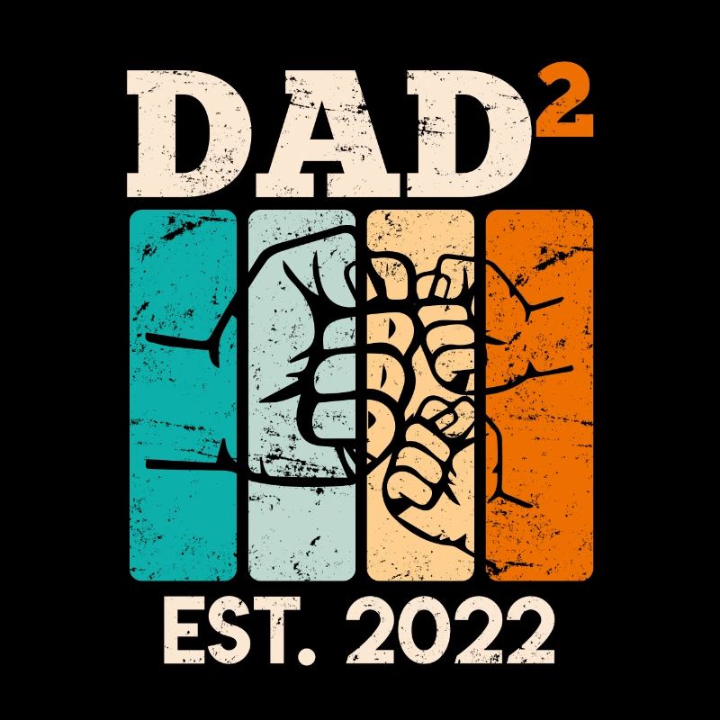 Werdender Zwillingspapa Papa 2022 Vater Geburt