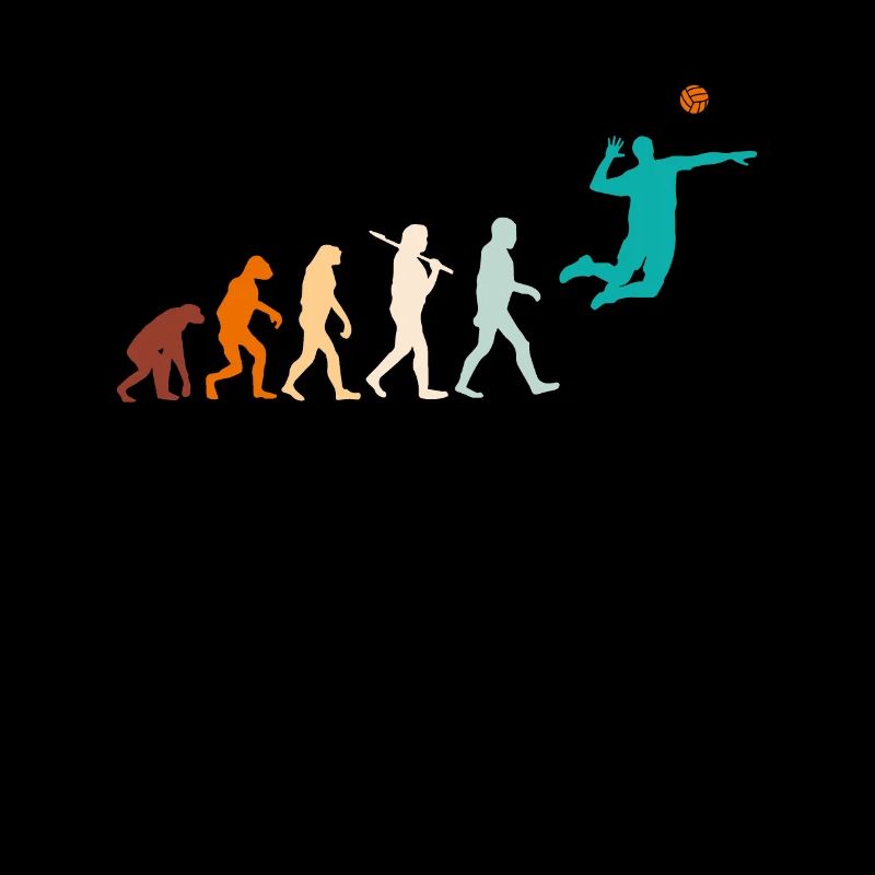 Volleyballer Aufschlag Evolution Volleyball