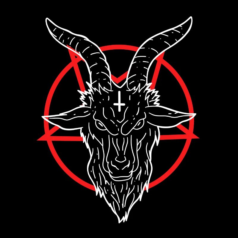 666 Satana Diavolo Anticristo Capra Pentagramma