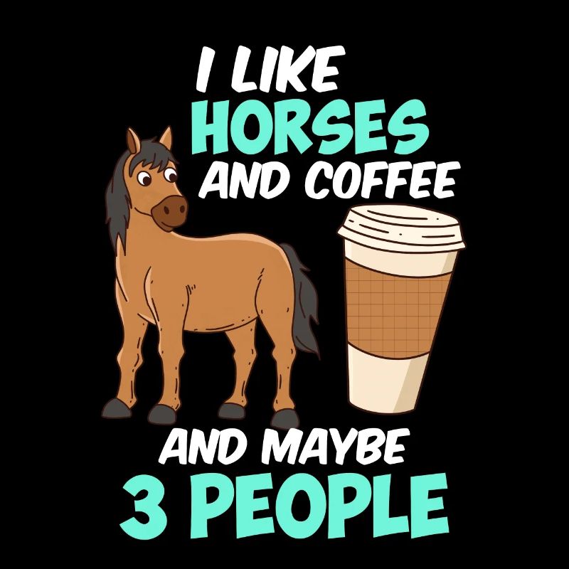 Lustiger Reiter Spruch Reiten Kaffee