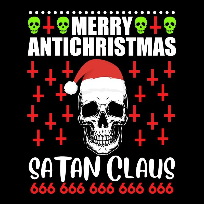 Crâne de Noël Joyeux Antichristmas