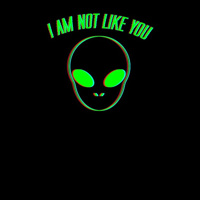 Alien Außerirdisch Spruch Weltall UFO Geschenk