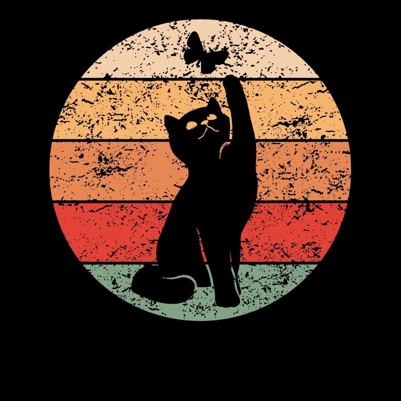 Cat Retro Design Cat Lover Gift