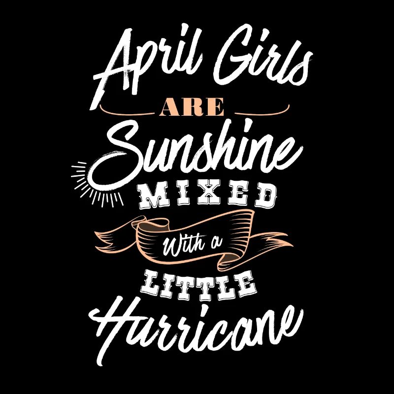 April Mädchen sind Sonnenschein