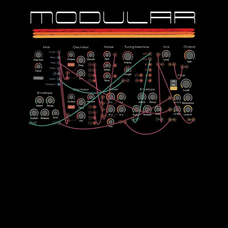 Vintage Modular Synthesizer Analog Audio Engineer