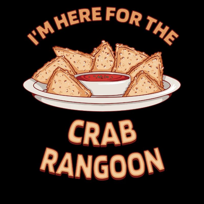 Krabben Rangun Chinesisches Essen Wonton Dumplings Fans