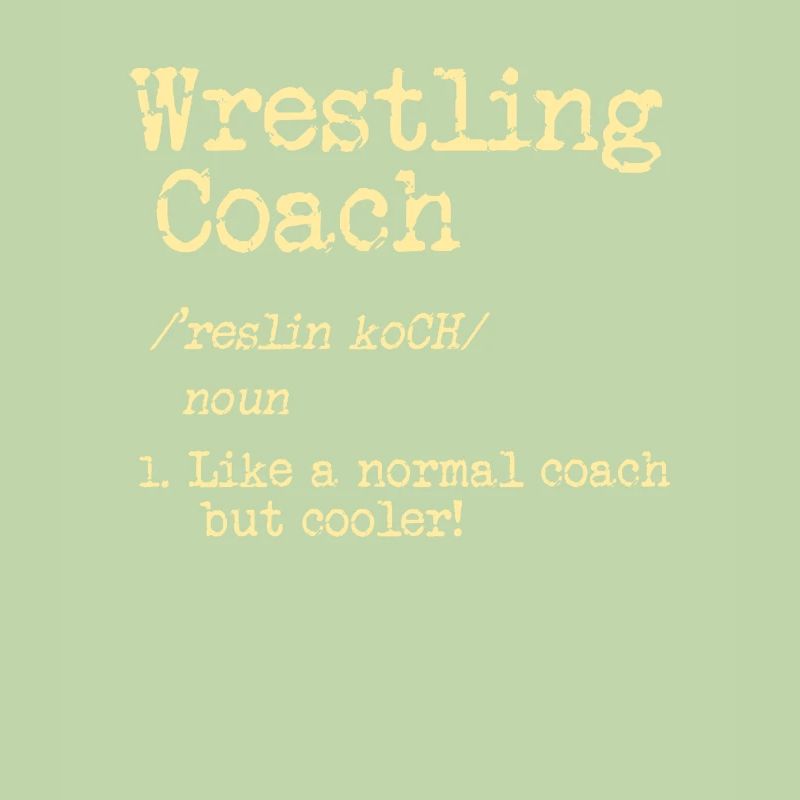 Cooles Wrestling oder Ringen Trainer Shirt
