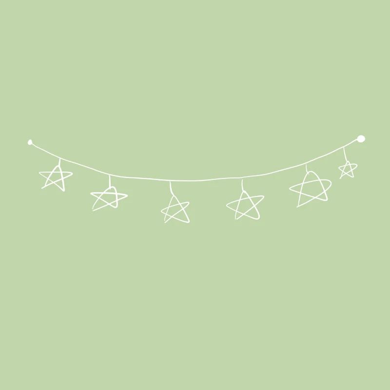 star symbol chain line string light chain