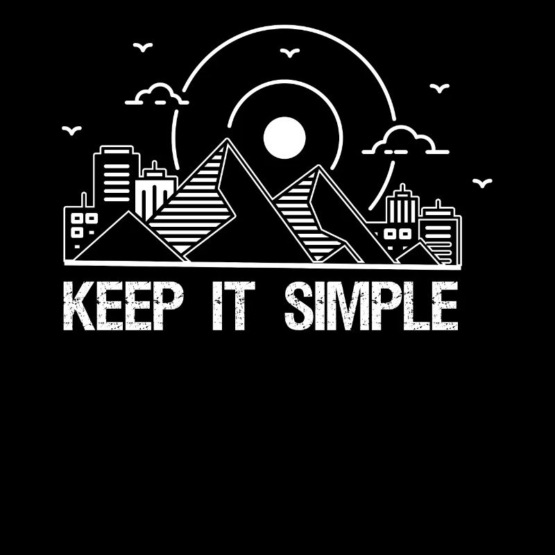 Keep It Simple Line Art Minimalist