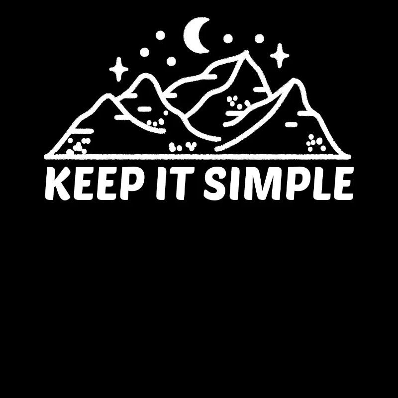 Keep It Simple Line Art Minimalist