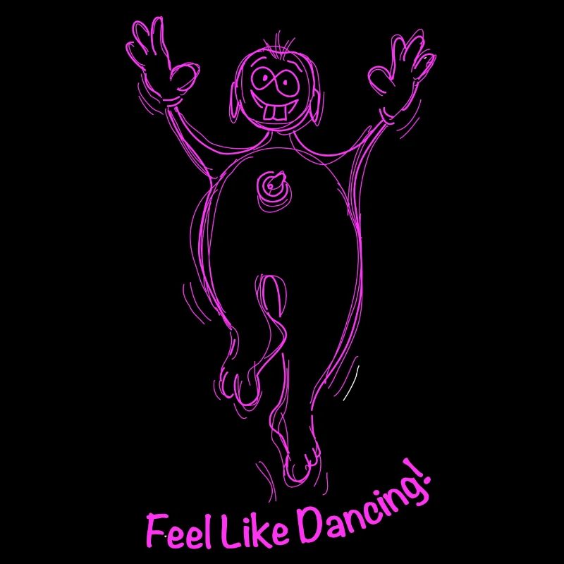 Envie de danser! Le rose, c’est amusant!