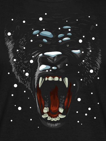 Gorilla snowing