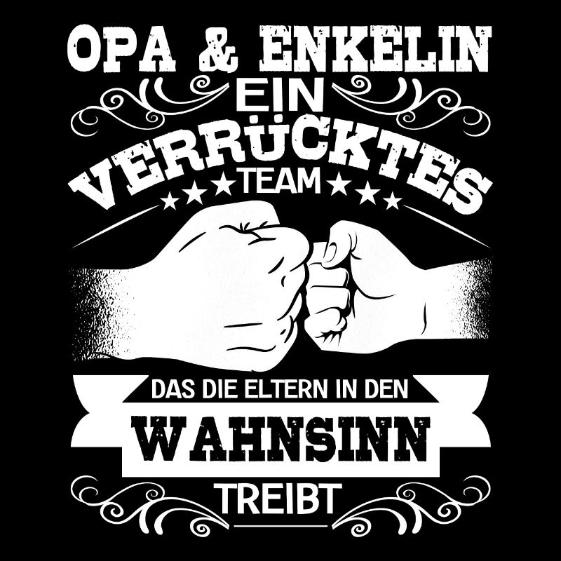Opa und Enkelin Partnerlook Spruch Geschenk