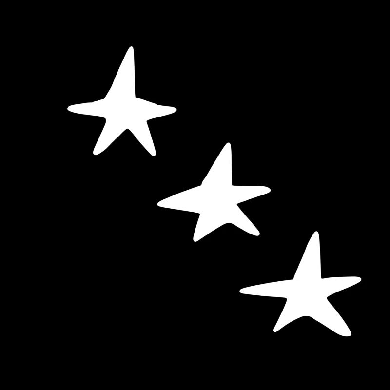 Formes Trois étoiles étoile Icône