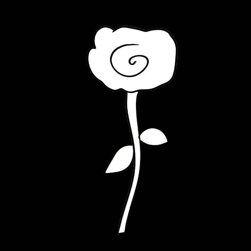 Symbole de la rose de la fleur de plante