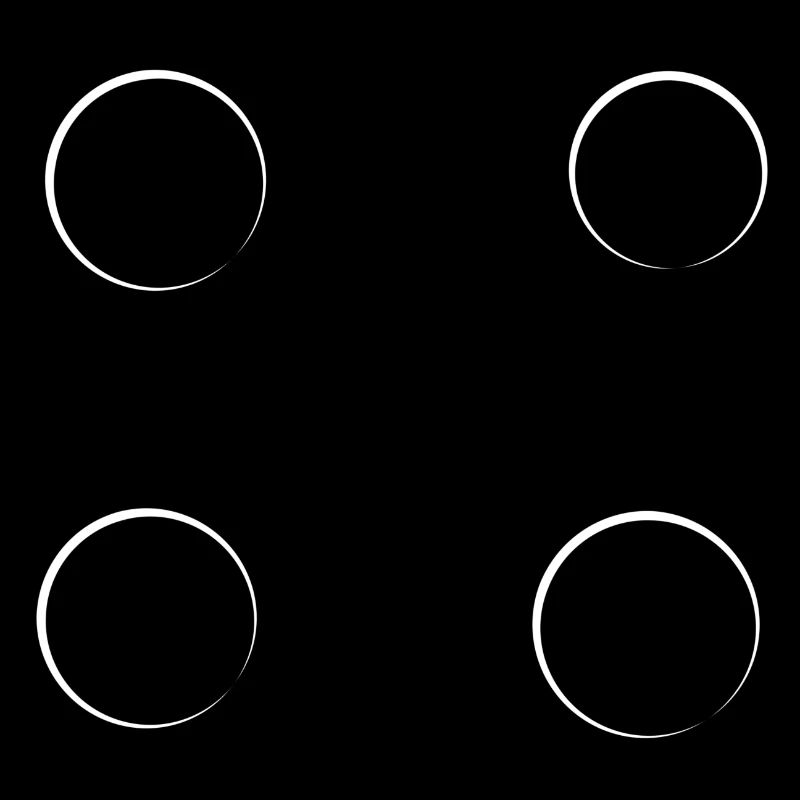 Four Circles Circle Shape Symbol