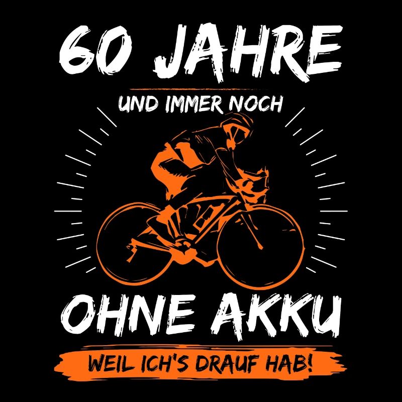 60 Jahre Radfahrer: Perfektes Geburtstags-Shirt