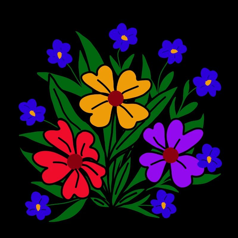 fleur colorée motif fleur vrille fleur fleur florale