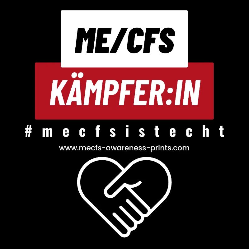 COMBATTANT 💪 ME/CFS - rouge ❤️