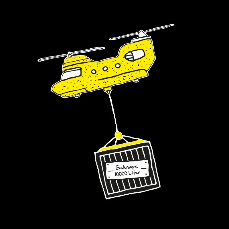 Approches de sauvetage. L'hélicoptère Schnaps arrive.