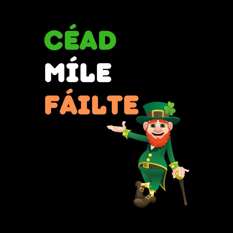 Irish Luck & Welcome Tee: Leprechaun Charm