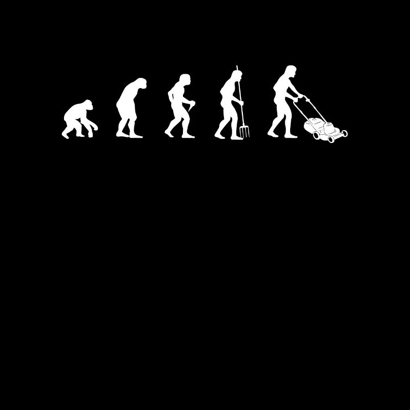 Rasenmähen Evolution Rasenmäher Gärtner Geschenk
