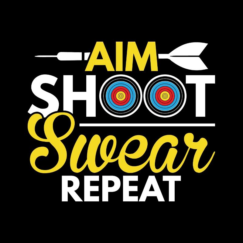 Aiming Shooting Swearing Repeat - Darts