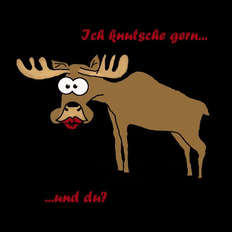Knutschender Elch