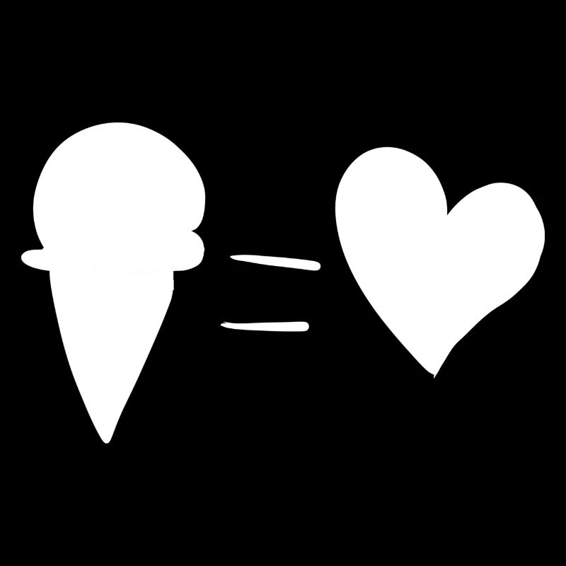 herz symbol essen eis sommer