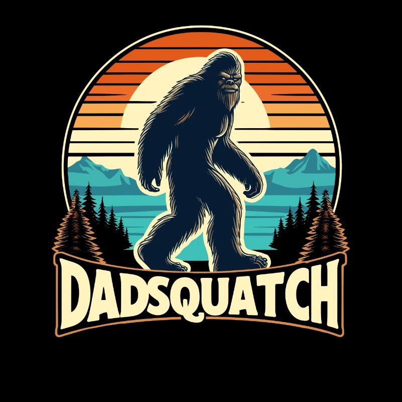 Bigfoot DADSQUATCH Dad Dad Dad Gift