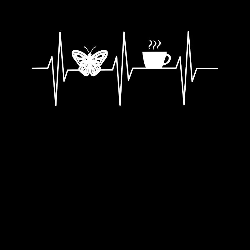 Schmetterling Herzschlag Kaffee