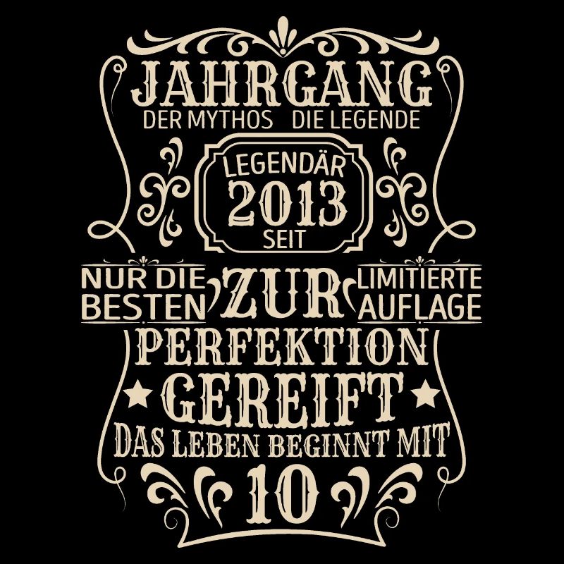 Geburtstagsgeschenk Geboren 2013 10 Jahre