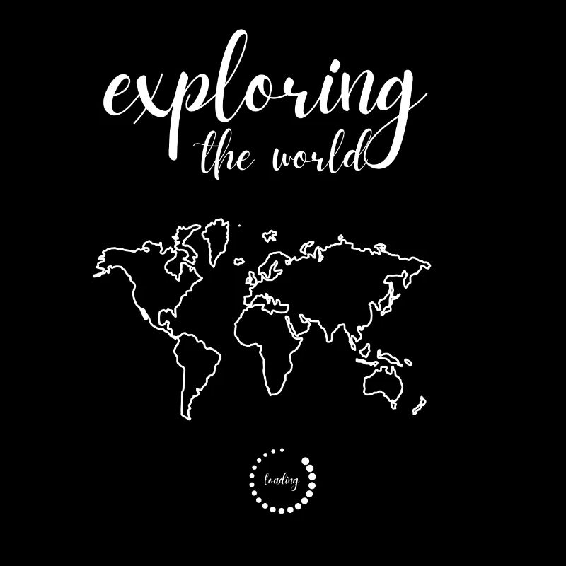 EXPLORING THE WORLD Geschenkidee Humor Reise