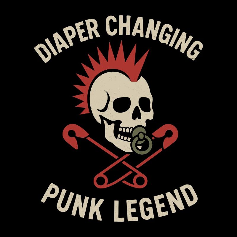 Punk Dad Alternative Vaterschaft Rebellischer