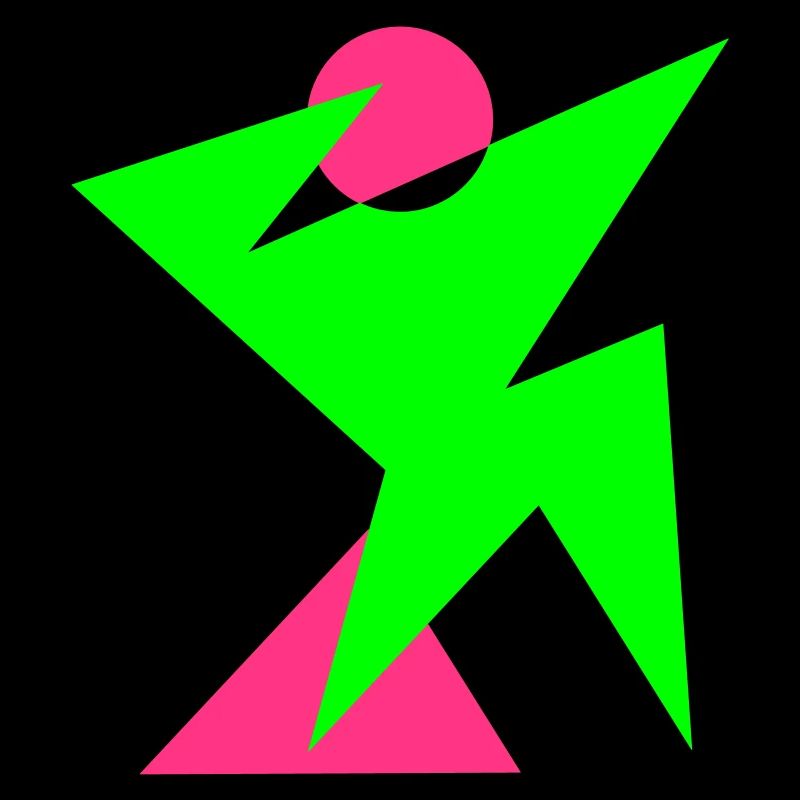 05 Dabbing Abstract Dance Triangle Disco Party Fun