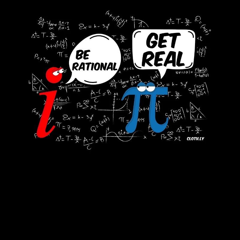 Mathe T-Shirt Lustig Pi Be Rational