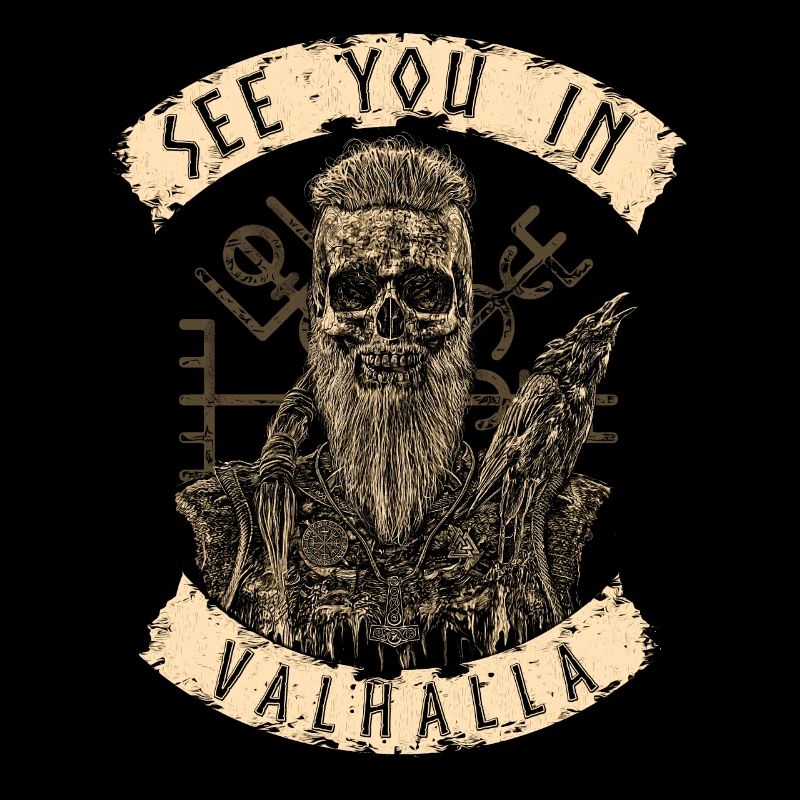 Rendez-vous à Valhalla Viking King Ravens Vegvisir