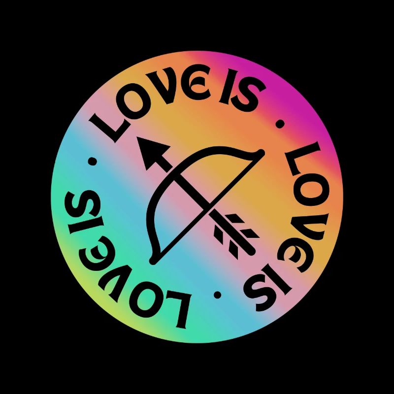 Bogenschießen: Liebe ist.