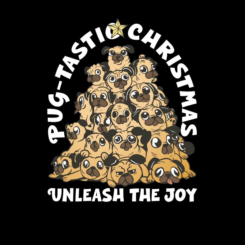 Mops Weihnachten Mops Weihnachtsmann Mops Ornament