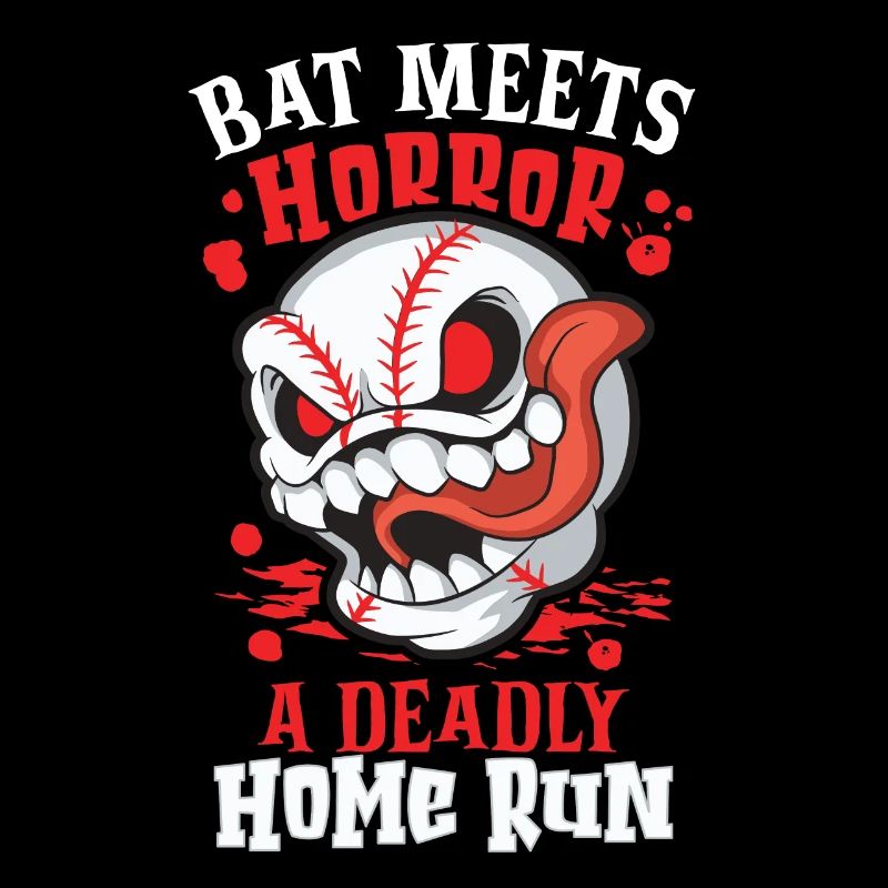 Horror Baseball Gruseliger Baseball Spooky