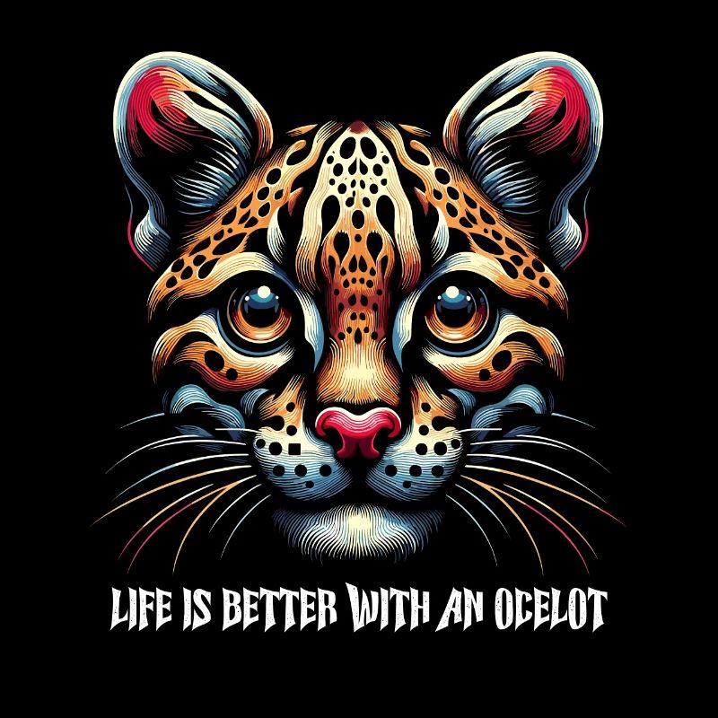 Ocelot Wild Cat Exotic Pets Jungle Big Cat