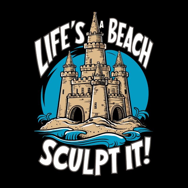 Art créatif des châteaux de sable sur la plage | Sculptures