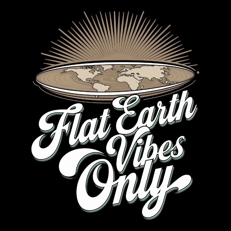 Satire de la Terre Plate Conspiration Drôle Et