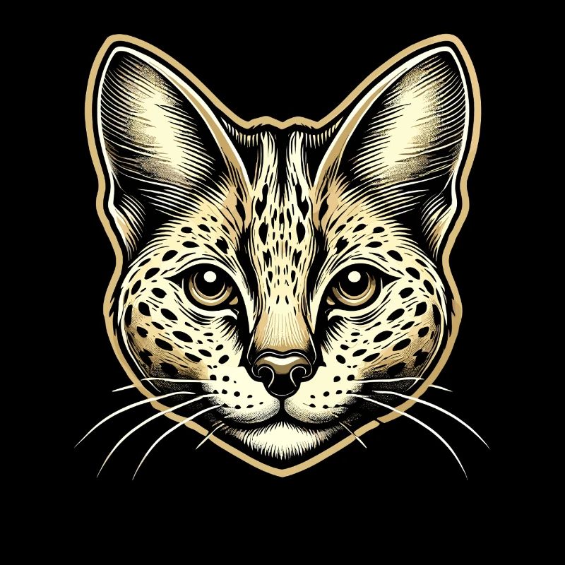 Serval Chat Chat Exotique Chat Sauvage Africain