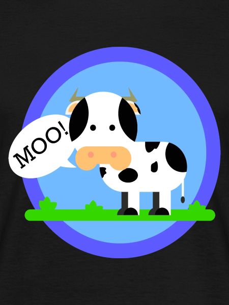 The cow makes muh!