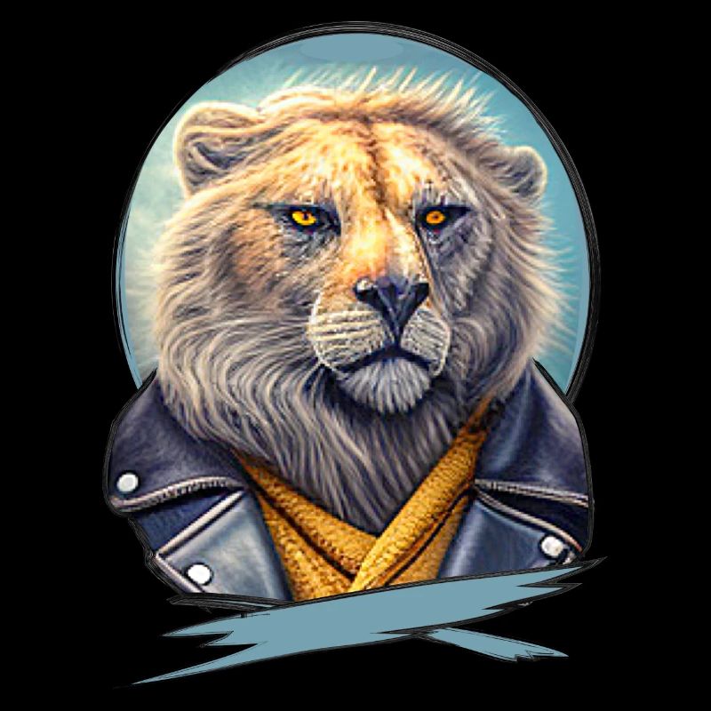 Imposing lion