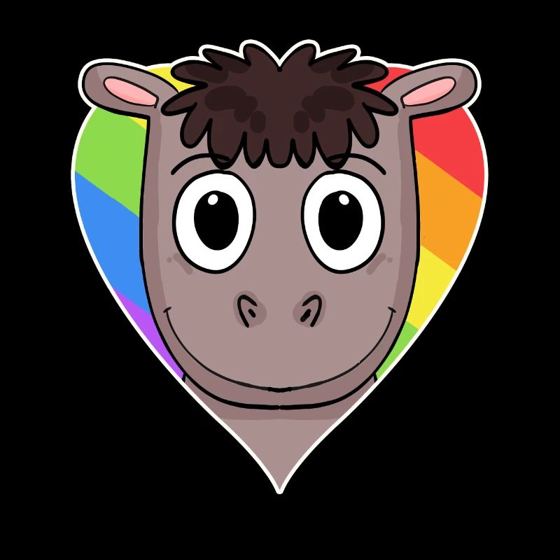 Pferd Lgbt Regenbogen Farben